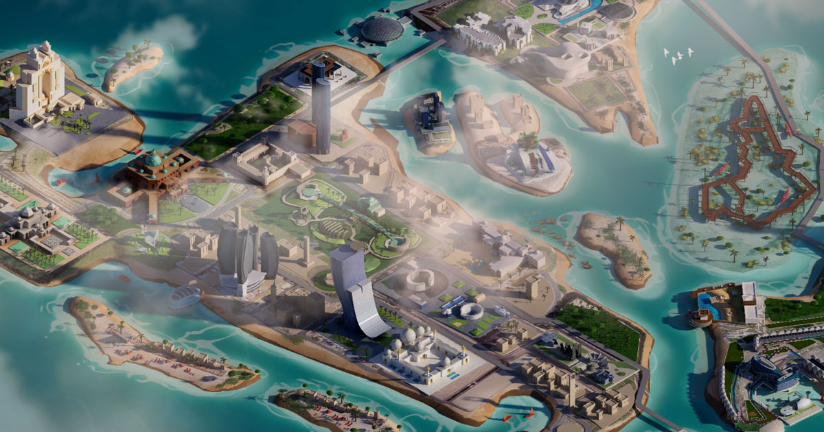 Experience Abu Dhabi 3D interactive map reference